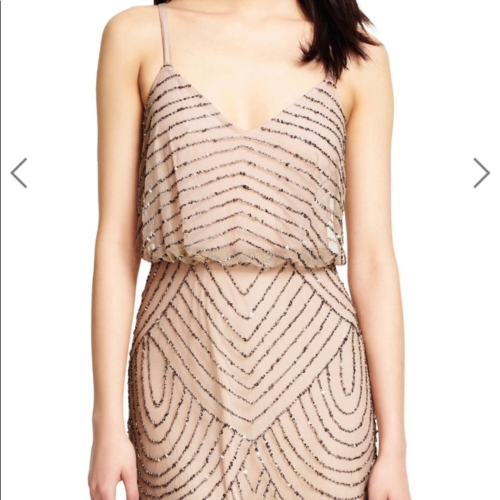 Adriana Papell Art Deco gown- worn once size 10